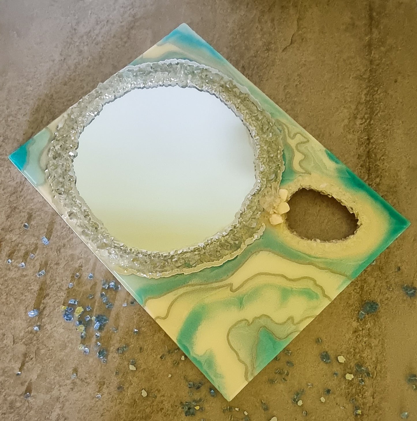 Cut-Out Geode Mirror