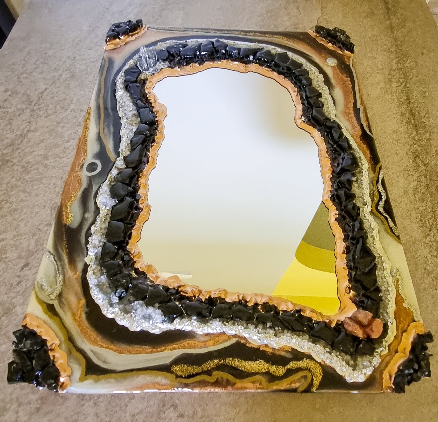 Whimsical Geode Mirror